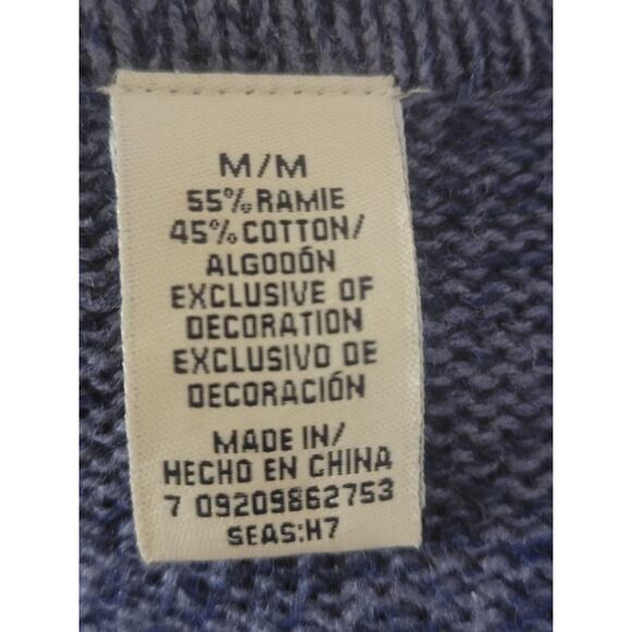 Vintage classic elements button up blue winter sweater size medium. - Picture 7 of 7